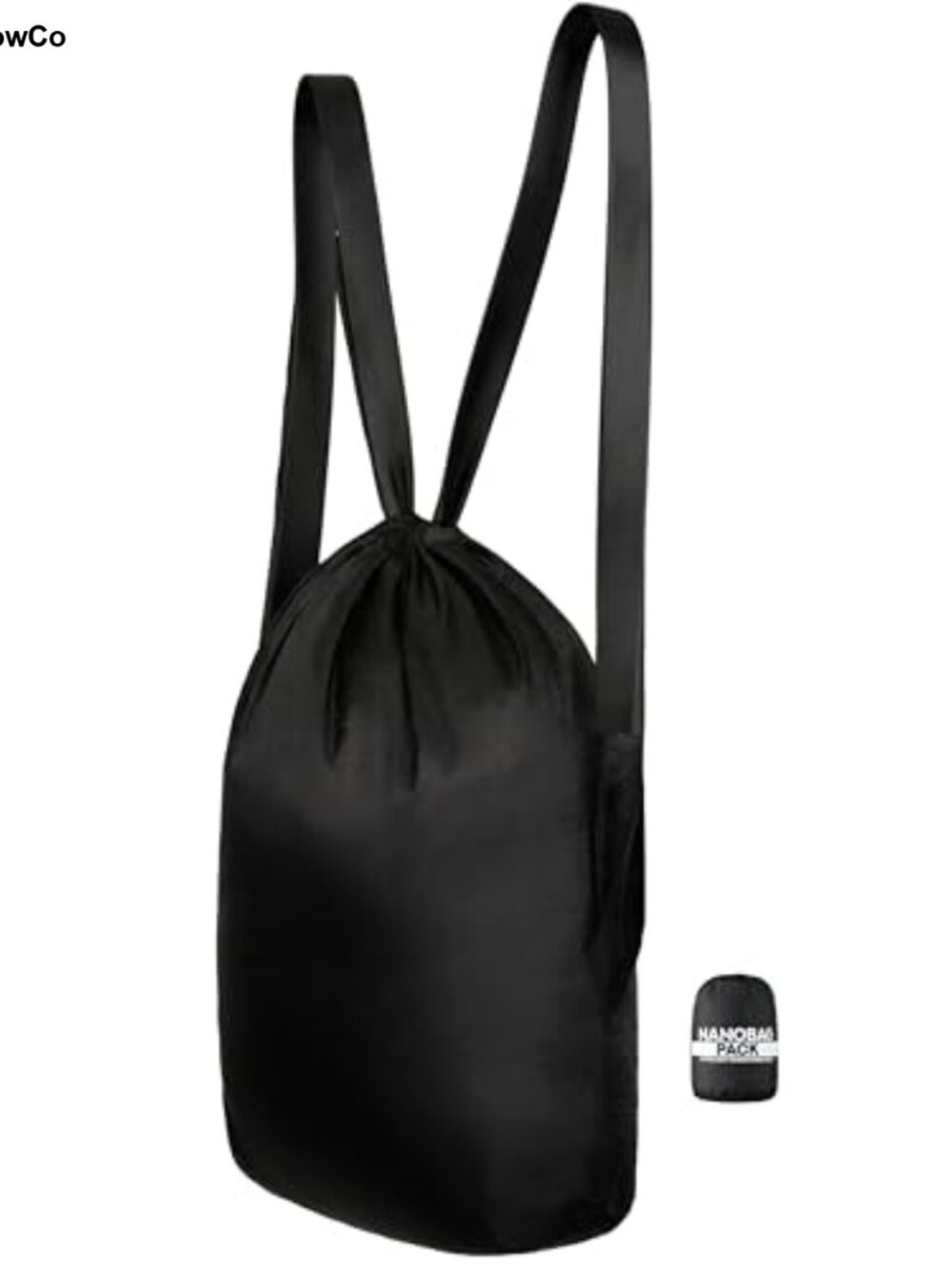 Packable 14L Drawstring Backpack Ultralight Nylon Foldable Gym Hiking Bag